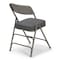 Atlas Commercial Products Triple-Braced Fabric Padded Metal Folding Chair, 2" Cushion, Gray MFC22GRYFP-2 - alternate 4